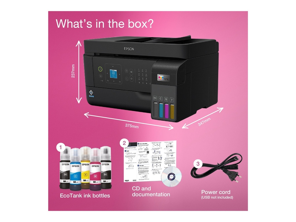 Epson EcoTank ET-4810 - Multifunktionsdrucker - Farbe - Tintenstrahl - ITS - 216 x 297 mm (Original)
