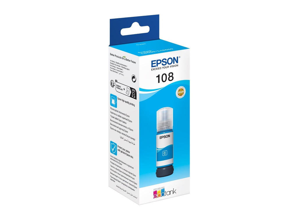 Epson EcoTank 108 - 70 ml - Cyan - original