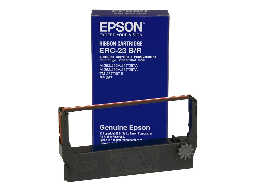Epson ERC 23BR - Schwarz, Rot - Farbband - für