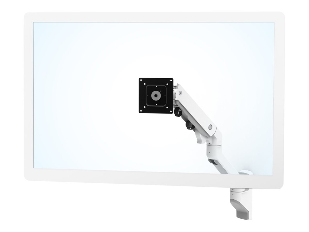 Ergotron HX - Befestigungskit (Wandarm) - für Monitor - weiß - Bildschirmgröße: up to 124 cm (up to 49")