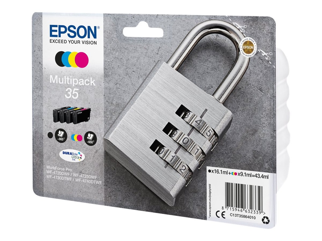 Epson 35 Multipack - 4er-Pack - Schwarz, Gelb