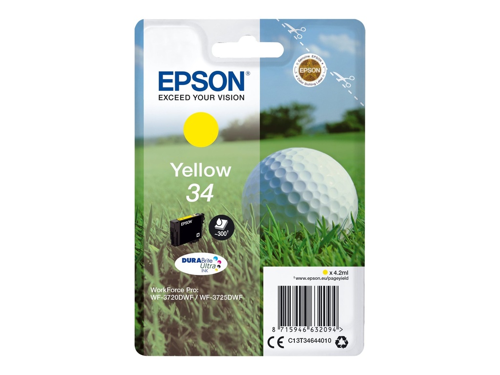 Epson 34 - 4.2 ml - Gelb - original - Tintenpatrone