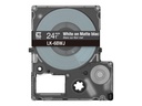 Epson LabelWorks LK-6BWJ - Weiß auf mattem Schwarz - Rolle (2,4 cm x 8 m)