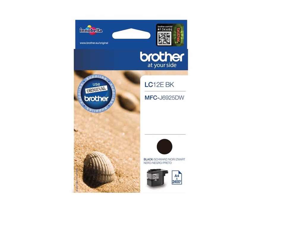 Brother LC12EBK - XL-Kapazität - Schwarz - original