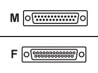 Lexmark Kabel seriell - DB-25 (W) zu DB-25 (M)
