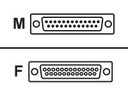 Lexmark Kabel seriell - DB-25 (W) zu DB-25 (M)