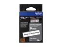 Brother TZe-S221 - Extrem stark haftend - Schwarz auf Weiß - Rolle (0,9 cm x 8 m)
