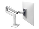 Ergotron LX - Befestigungskit (Gelenkarm, Spannbefestigung für Tisch, Stange, Erweiterungshalterung) - für LCD-Display - Aluminium, Stahl - weiß - Bildschirmgröße: bis zu 86,4 cm (bis zu 34 Zoll)