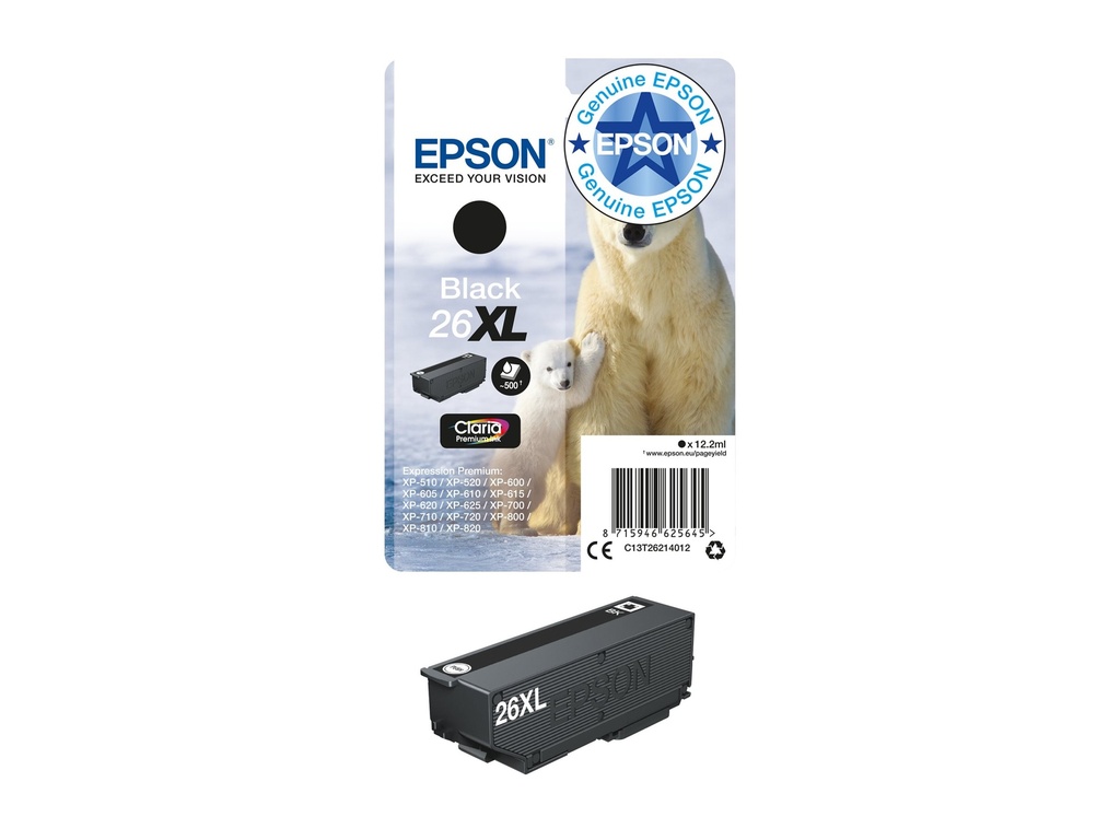 Epson 26XL - 12.2 ml - XL - Schwarz - original