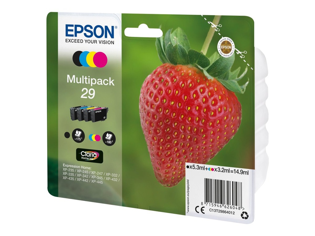 Epson 29 Multipack - 4er-Pack - Schwarz, Gelb