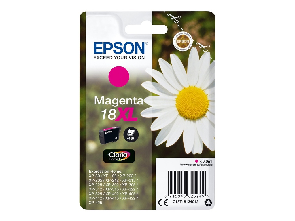 Epson 18XL - 6.6 ml - XL - Magenta - original