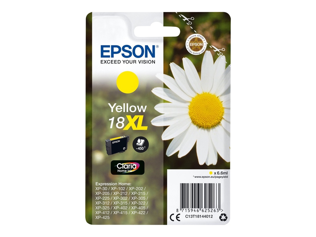 Epson 18XL - 6.6 ml - XL - Gelb - original