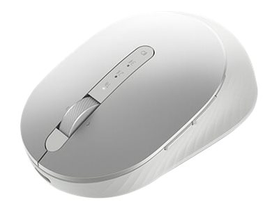 Dell Pro Premium kompakte Maus – MS7421W - Platinum Silver (silber) - Beidhändig - Optisch - RF Wireless + Bluetooth - 1600 DPI - Platin - Silber