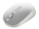 Dell Pro Premium kompakte Maus – MS7421W - Platinum Silver (silber) - Beidhändig - Optisch - RF Wireless + Bluetooth - 1600 DPI - Platin - Silber