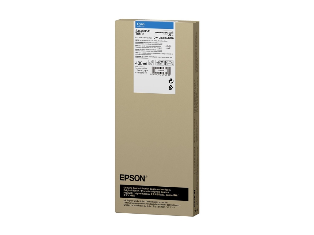 Epson T55P2 - 480 ml - Cyan - original - Box
