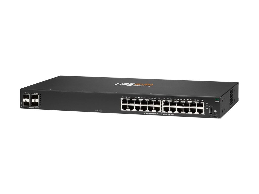 HPE Aruba 6100 24G 4SFP+ Switch - Switch - managed