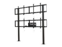Peerless AV Modular Video Wall Pedestal DS-S560-2X2 - Aufstellung - für 4 LCD-/Plasma-Konsolen - Aluminium - schwarze Pulverbeschichtung - Bildschirmgröße: 116.8-152.4 cm (46"-60")