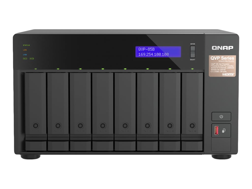 QNAP QVP-63B - NVR - 8 Kanäle - netzwerkfähig