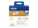 Brother DK-11208 - Schwarz auf Weiß - 400 Adressetiketten