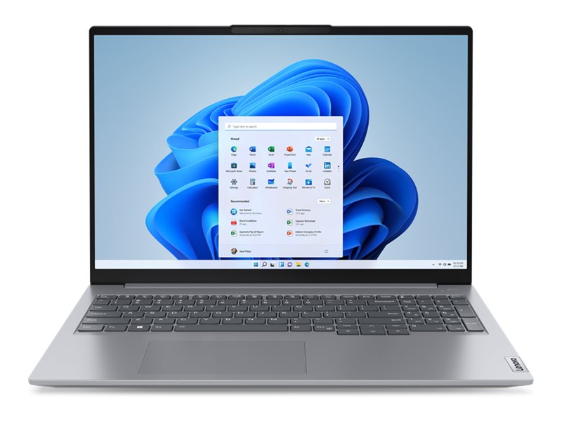 Lenovo ThinkBook 16 G6 ABP 21KK - 180°-Scharnierdesign - AMD Ryzen 7 7730U / 2 GHz - Win 11 Pro - Radeon Graphics - 16 GB RAM - 512 GB SSD NVMe - 40.6 cm (16")