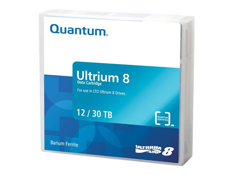 Quantum LTO Ultrium 8 - 12 TB / 30 TB - Mit Strichcodeetikett