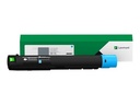 Lexmark Cyan - original - Tonerpatrone - für