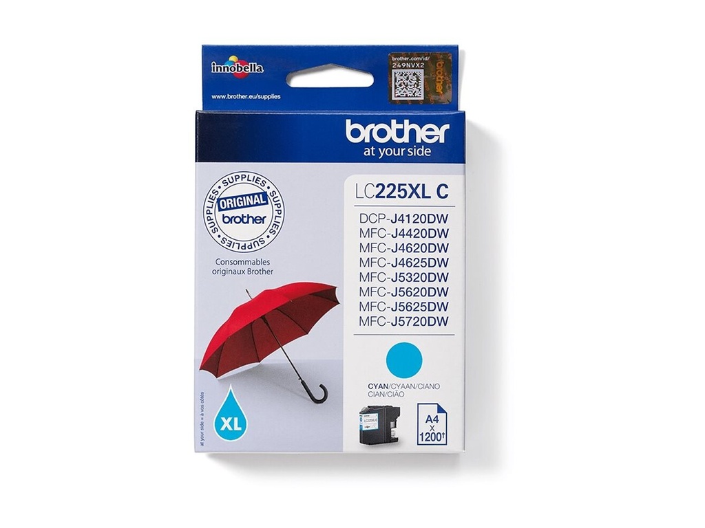 Brother LC225XLC - Cyan - original - Tintenpatrone