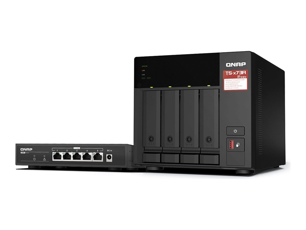 QNAP TS-473A - NAS-Server - 4 Schächte - SATA
