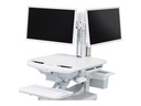Ergotron Montagekomponente (Hubmotor, Scharnierbogen, 2 VESA-Adapter, Kabelführungskomponenten) - Seite-zu-Seite - für 2 LCD-Displays - Dual-Monitor-Kit - weiß - Bildschirmgröße: bis zu 61 cm (bis zu 24 Zoll)