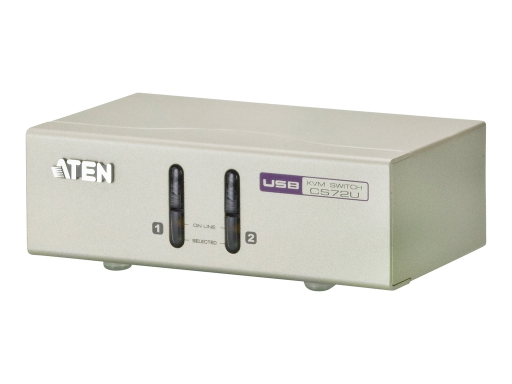ATEN CS72U - KVM-Switch - 2 x KVM port(s) - 1