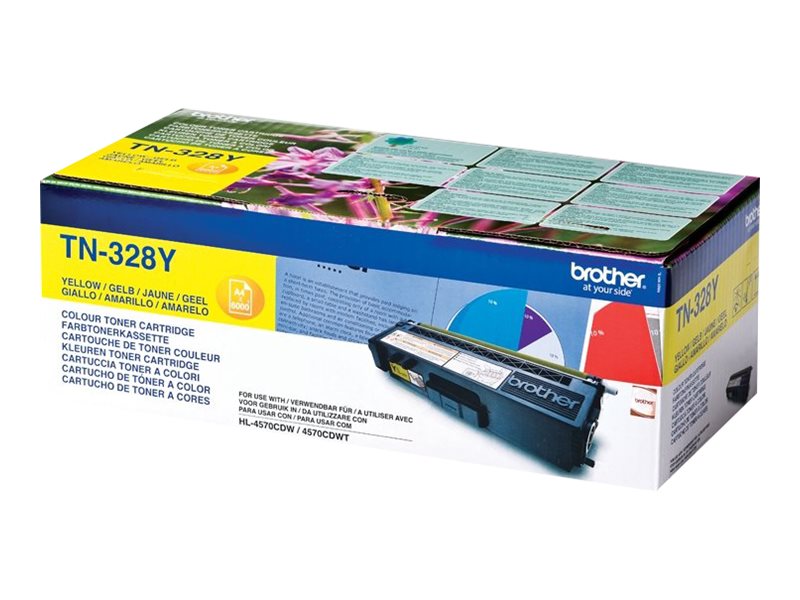 Brother TN328Y - Gelb - original - Tonerpatrone
