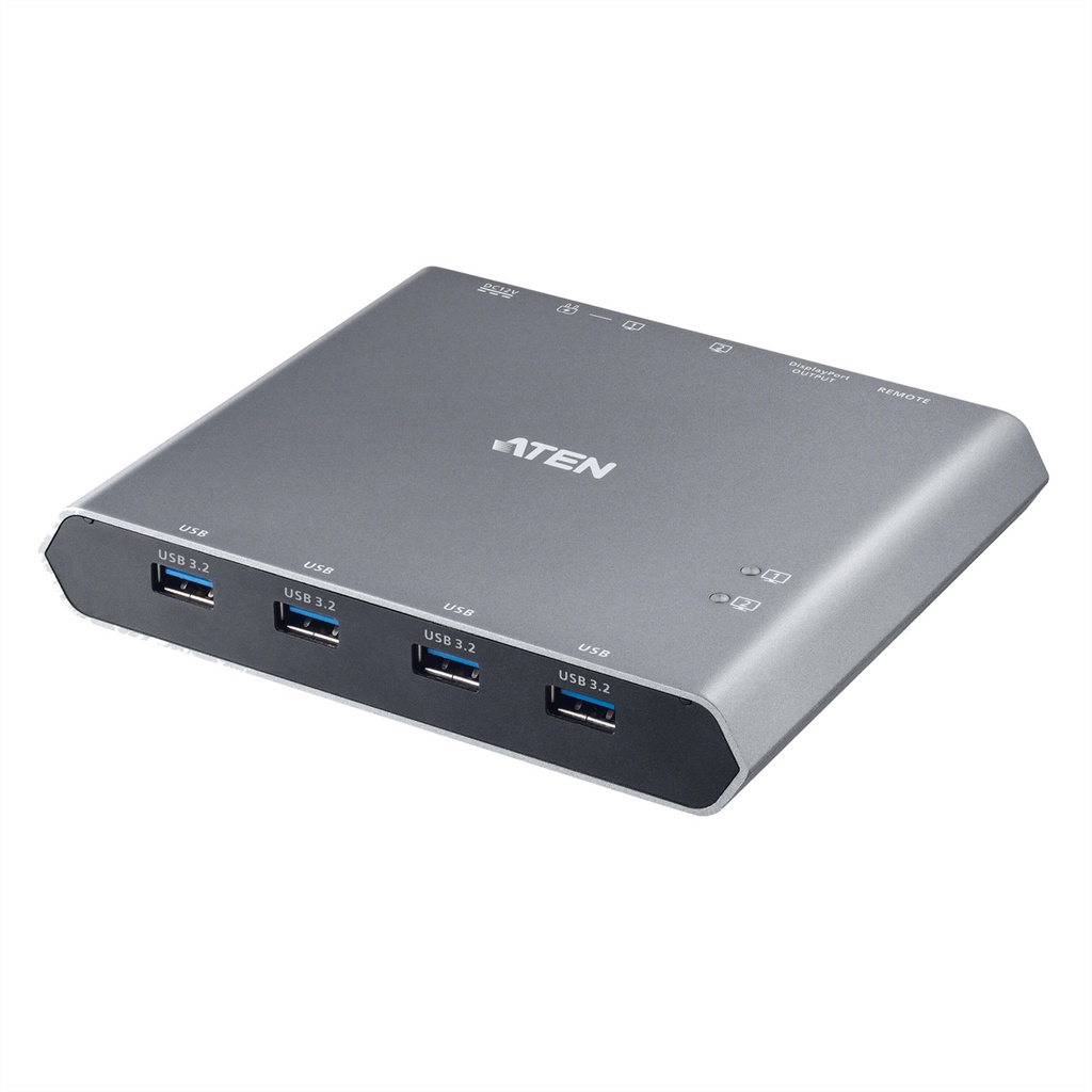 ATEN USB-C 4K DisplayPort KVM Dock Switch 4 - KVM-Umschalter - 2-Port