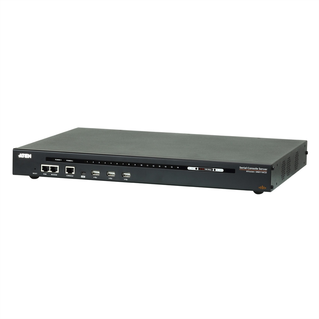 ATEN SN0116CO Serial Console Ser mit Dual Strom - KVM-Umschalter - 16-Port