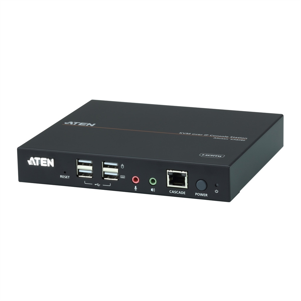 ATEN KA8280 HDMI KVM Konsolenstation over IP - KVM-Umschalter - RS-232