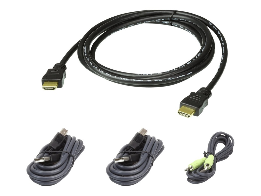 ATEN 2L-7D02UHX4 - Tastatur- / Video- / Maus- (KVM-)