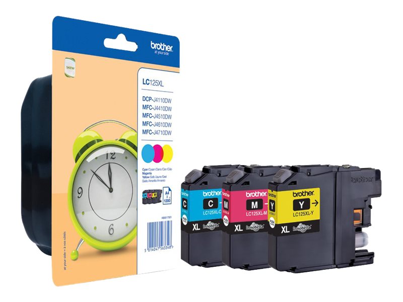 Brother LC125XL Rainbow Pack - 3er-Pack - Sehr