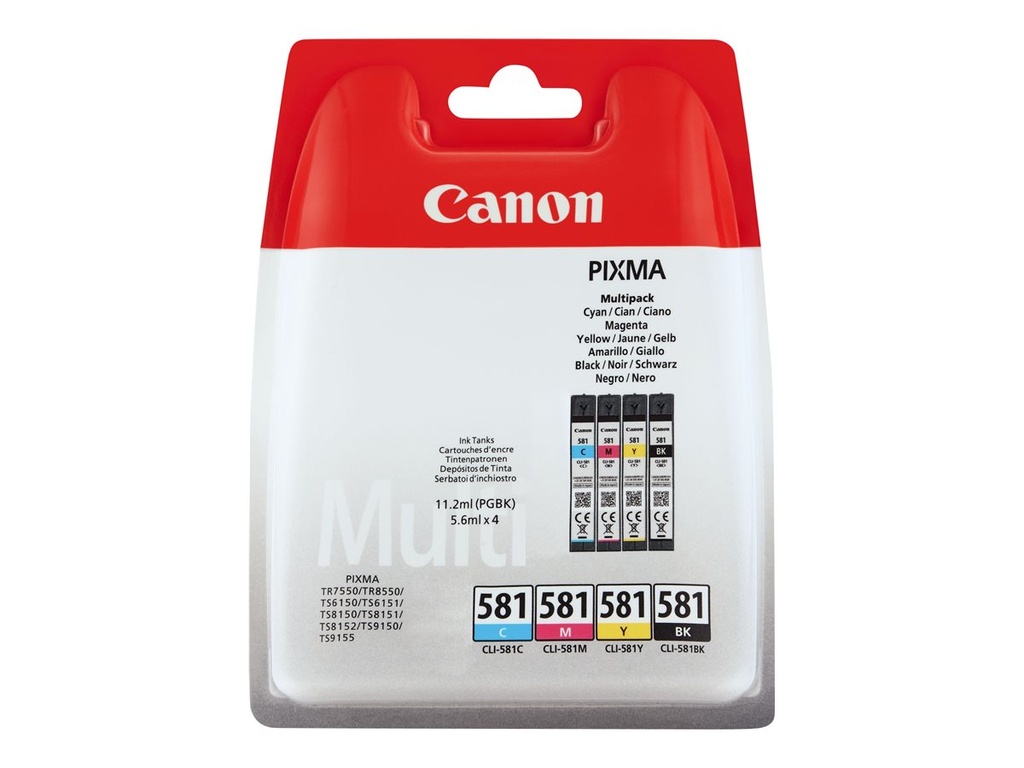 Canon CLI-581 BK/C/M/Y Multi Pack - 4er-Pack