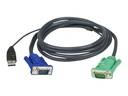 ATEN 2L-5201U - Tastatur- / Video- / Maus- (KVM-)