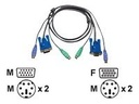ATEN 2L-5002P/C - Tastatur- / Video- / Maus- (KVM-)
