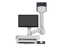 Ergotron Befestigungskit (CPU-Halter, Tastatur-Tablett, Monitorhalterung) - für LCD-Display / PC-Ausrüstung - mittlerer CPU-Halter - Aluminium, hochwertiger Kunststoff - weiß - Bildschirmgröße: bis zu 61 cm (bis zu 24 Zoll)
