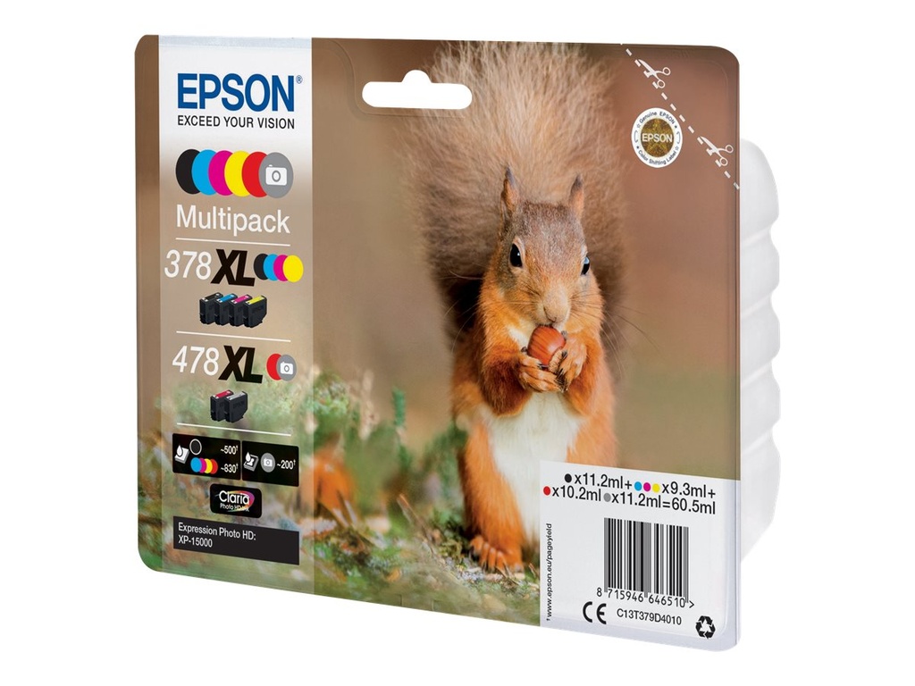 Epson 478XL Multipack - 6er-Pack - 60.5 ml
