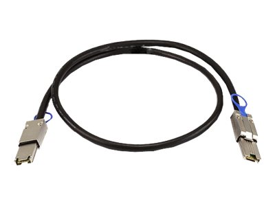 QNAP Externes SAS-Kabel - 4x Shielded Mini MultiLane SAS (SFF-8088)
