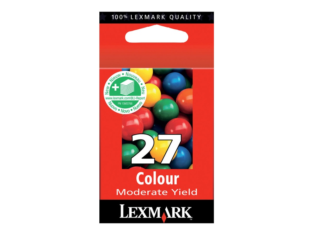 Lexmark Cartridge No. 27 - Tintenpatrone Original - Cyan, Magenta, Yellow - 9,2 ml