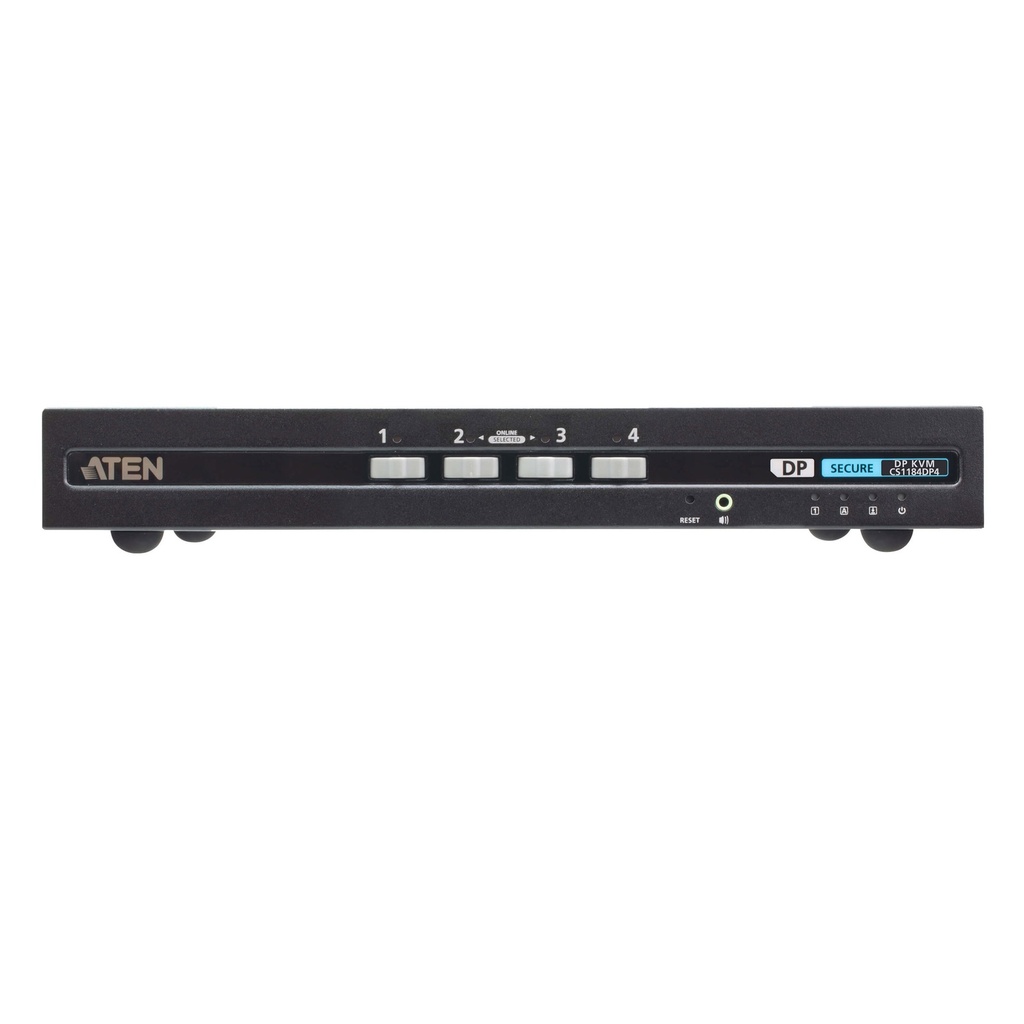 ATEN USB - 4K DisplayPort Secure KVM Switch PSD PP - KVM-Umschalter - 4-Port