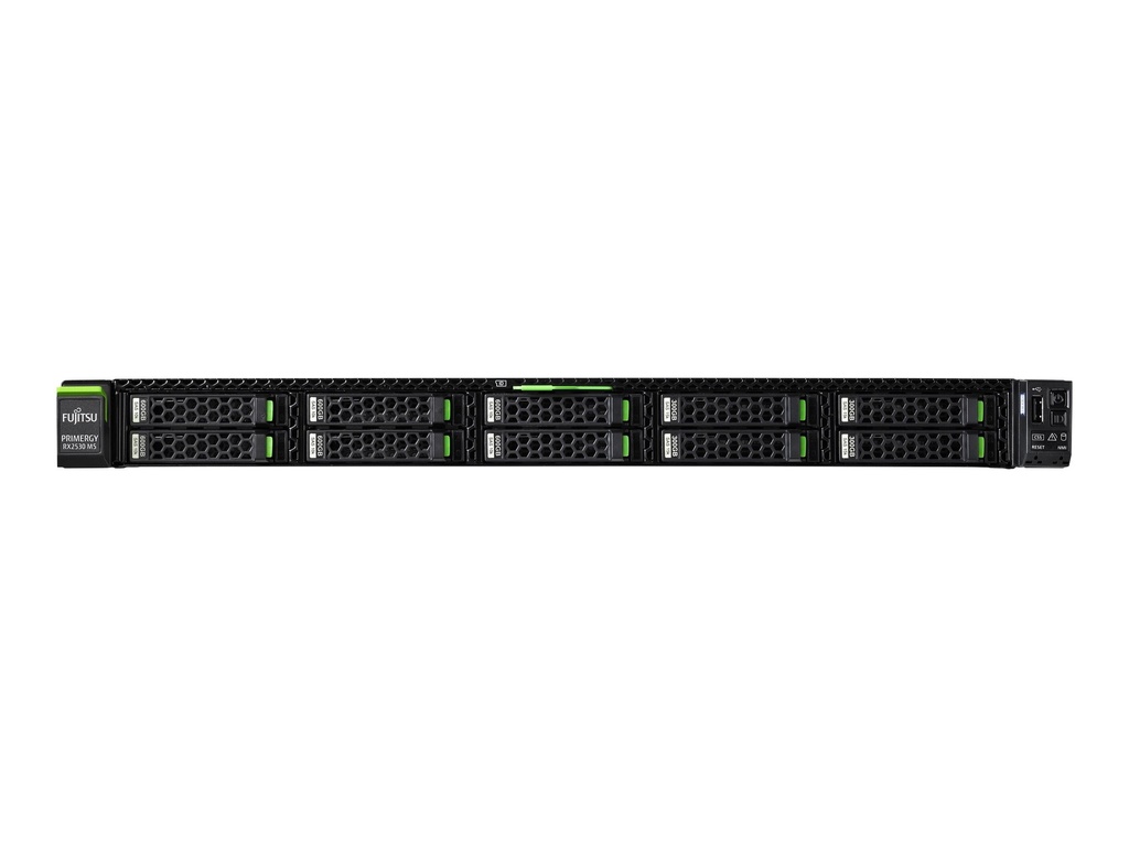 Fsas Technologies Fujitsu PRIMERGY RX2530 M5 - Server - Rack-Montage - 1U - zweiweg - 1 x Xeon Gold 6244 / 3.6 GHz - RAM 16 GB - SATA - Hot-Swap 6.4 cm (2.5")