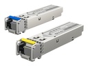 Ubiquiti SFP (Mini-GBIC)-Transceiver-Modul - 1GbE - 1000Base-BiDi - LC Single-Modus - bis zu 3 km - 1310 nm / 1550 nm (Packung mit 2)