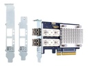 QNAP QXP-16G2FC - Hostbus-Adapter - PCIe 3.0 x8 Low-Profile - 16Gb Fibre Channel Gen 5 x 2 - mit 2 x SFP+ Transceiver (TRX-16GFCSFP-SR)