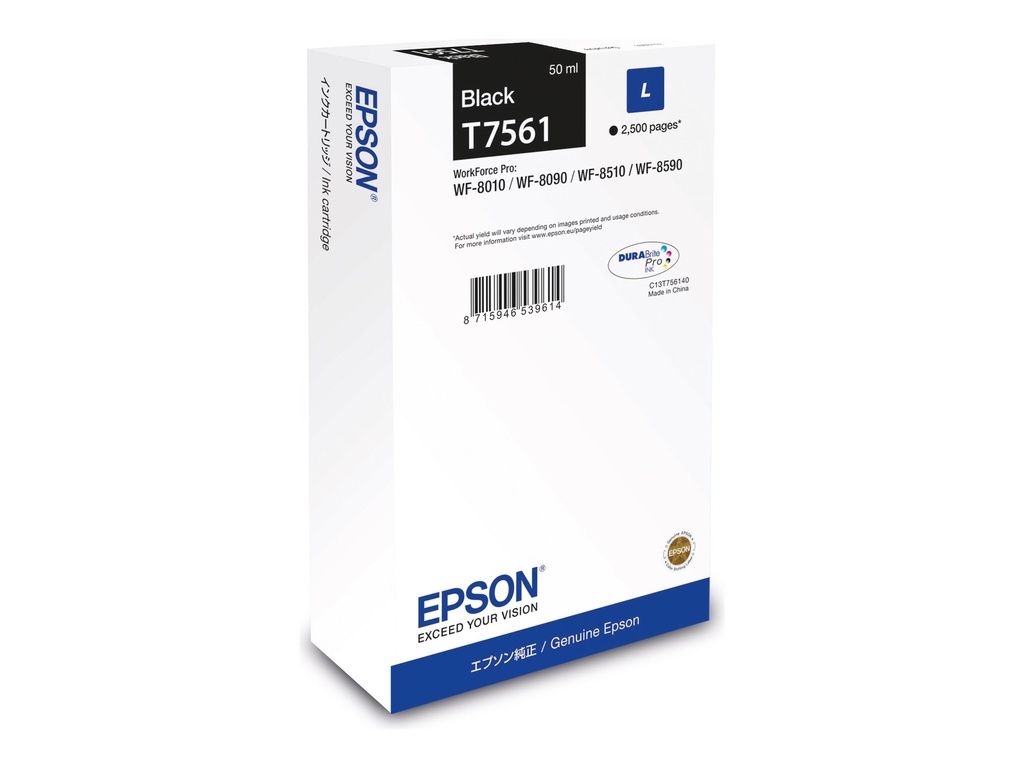 Epson T7561 - 50 ml - L-Größe - Schwarz - original