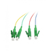 Synergy 21 LWL-Pigtail-LC(APC) 9/125u, 1,5mtr. OS2, 4-Pack, farbig, Synergy 21 - Kabel - 1,5 m