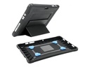 Mobilis PROTECH - Hintere Abdeckung für Tablet - mit Ständer & Handschlaufe, verstärkt - Schwarz - für Apple 10.2-inch iPad Wi-Fi, Wi-Fi + Cellular (7. Generation, 8. Generation, 9. Generation)